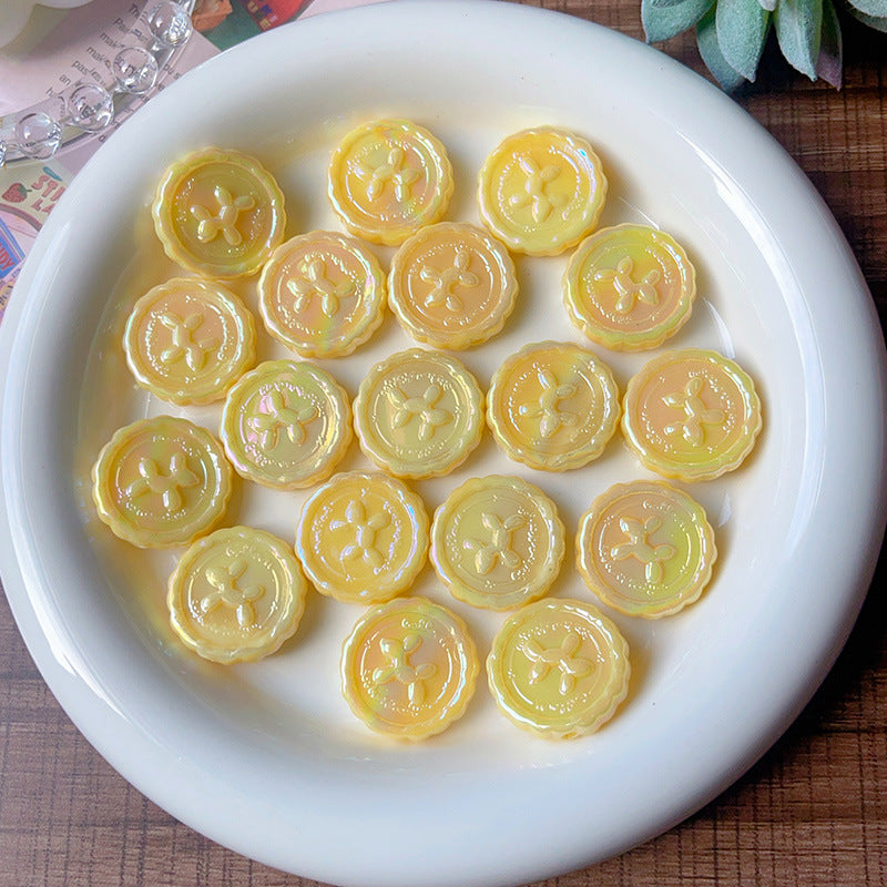 Wholesale 10pcs/pack Macaron straight hole balloon dog round seal beads