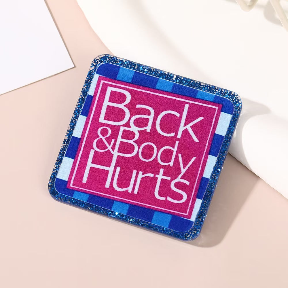 Wholesale 10pcs Cartoon letters Acrylic Flatback