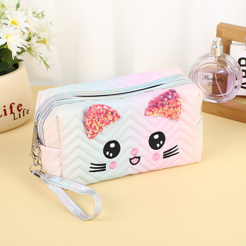 Wholesale Gradient Cat Large Capacity Portable Travel Storage Bag