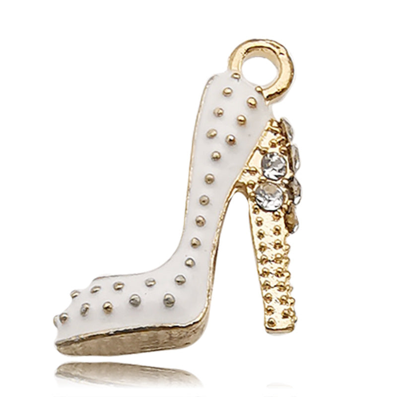 Wholesale Personalized Alloy Oil Dripping Pearl Eye Shadow Flower Perfume Bottle Diy Necklace Pendant Accessories