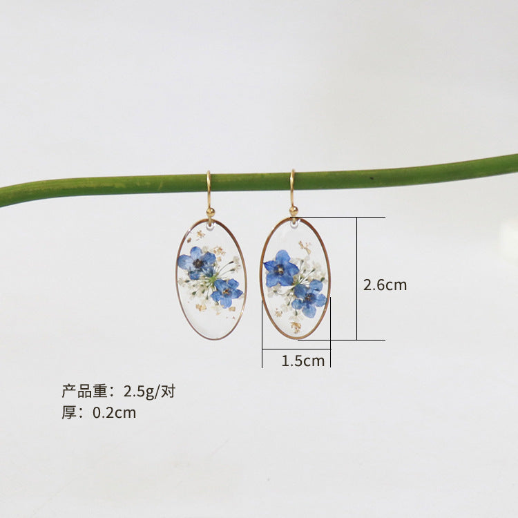 Wholesale 6pcs Stainless steel immortal flower earrings