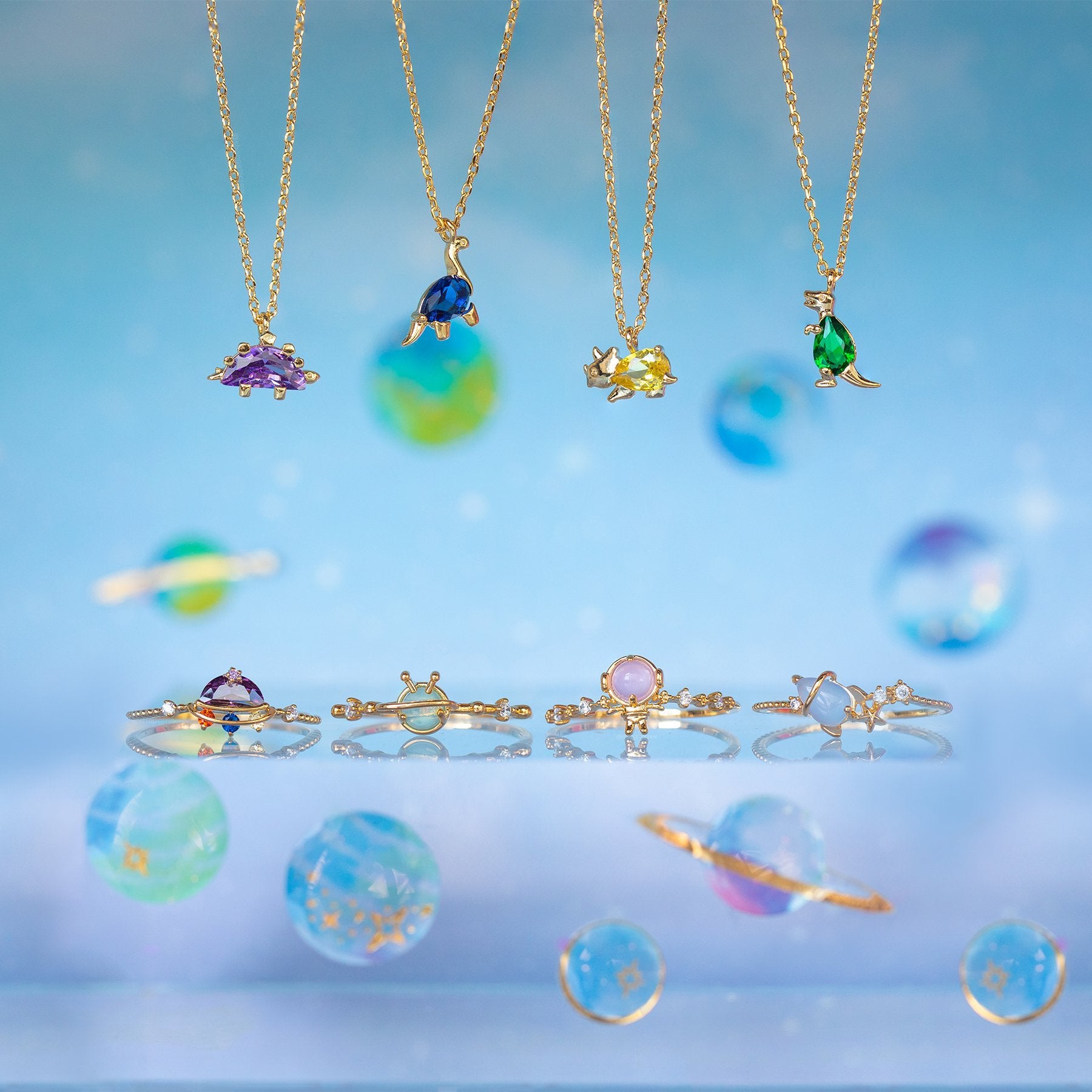 Wholesale Small Animal Elements 18K Gold Plated Color Preserve Necklaces
