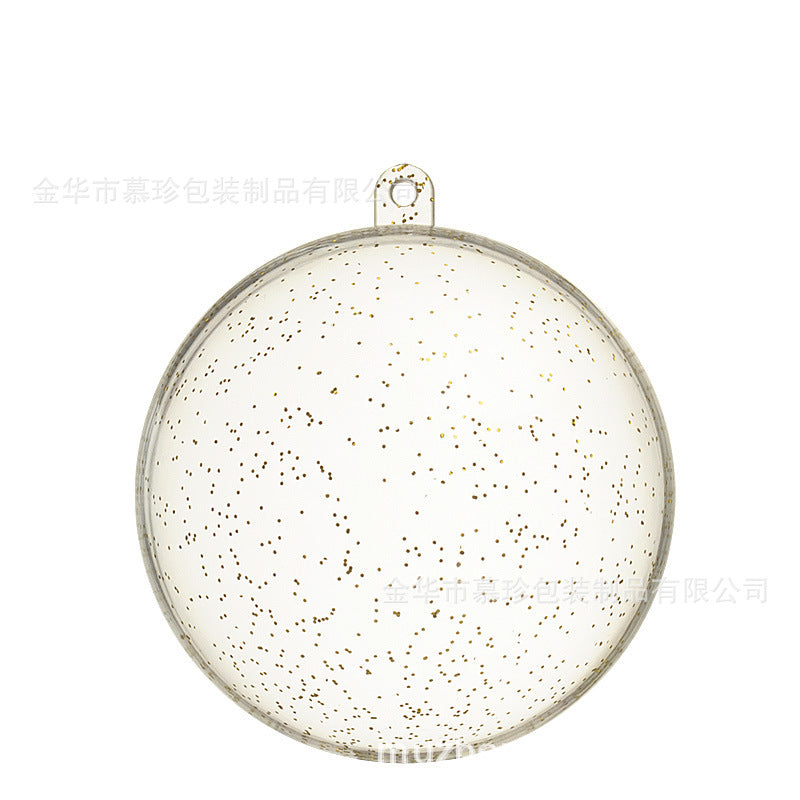 Wholesale 5pcs Christmas Candy Storage High Transparent Ball DIY Plastic Transparent Window Decoration Transparent Hanging Ball Storage