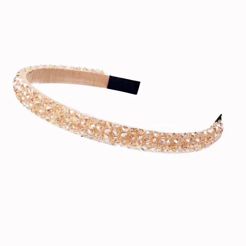 Wholesale Crystal Beaded Wide Brimmed Headband