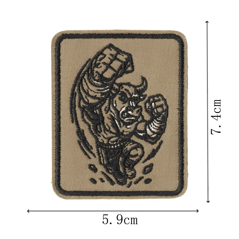Wholesale Retro Warrior Embroidered Patch Set 14Pcs Adhesive Craft Patches For Clothing Bags Hats Decorative DIY Accessory
