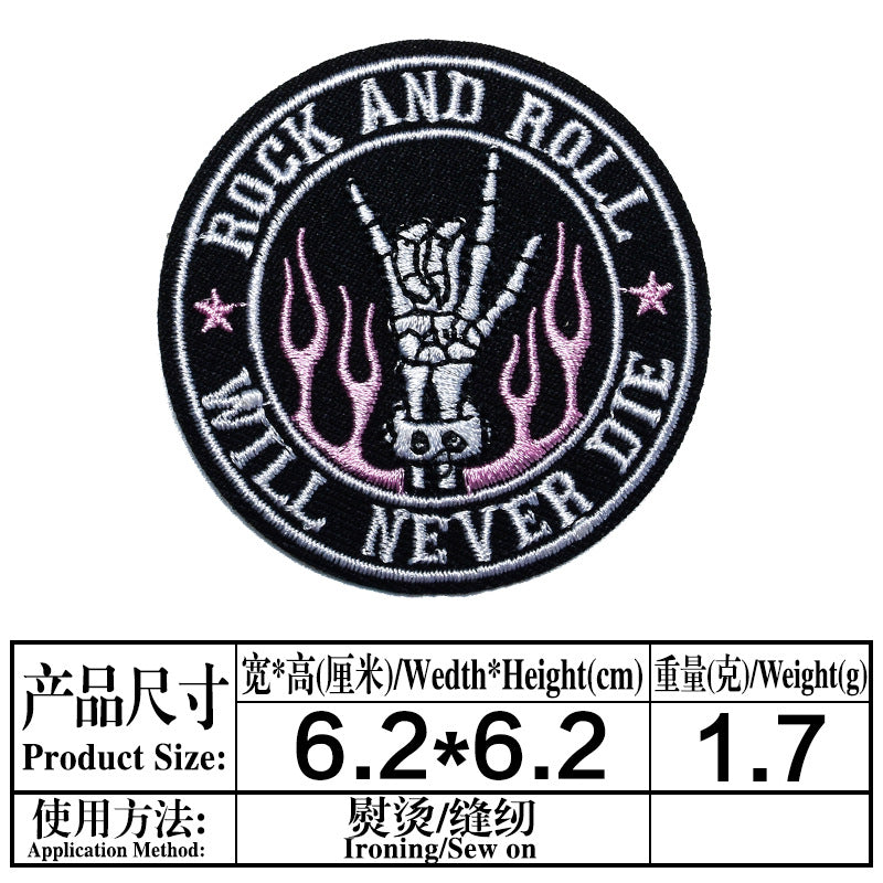 Wholesale Skull Pentagram Series DIY Patches