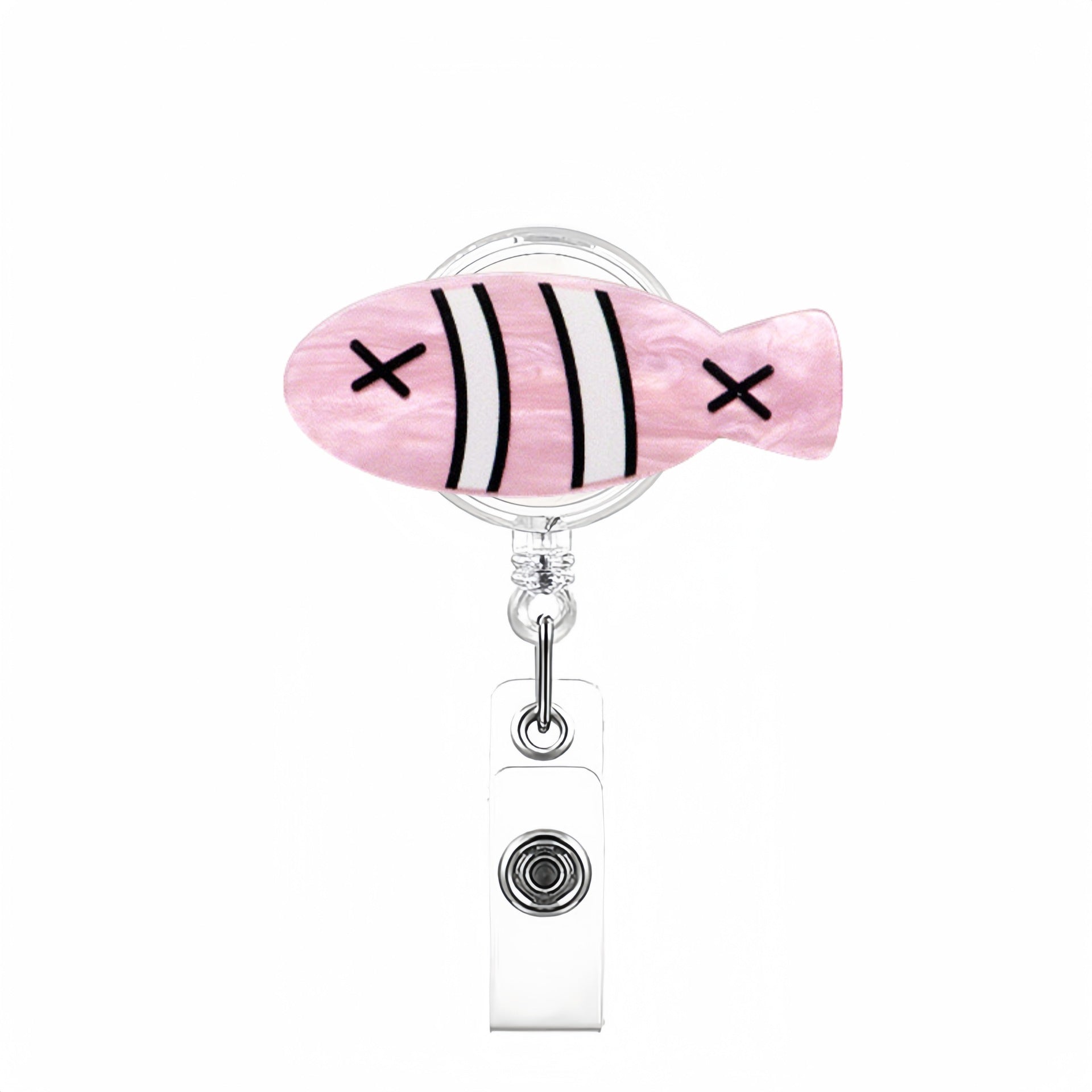 Wholesale Colorful marine animal creative retractable badge clip keychain