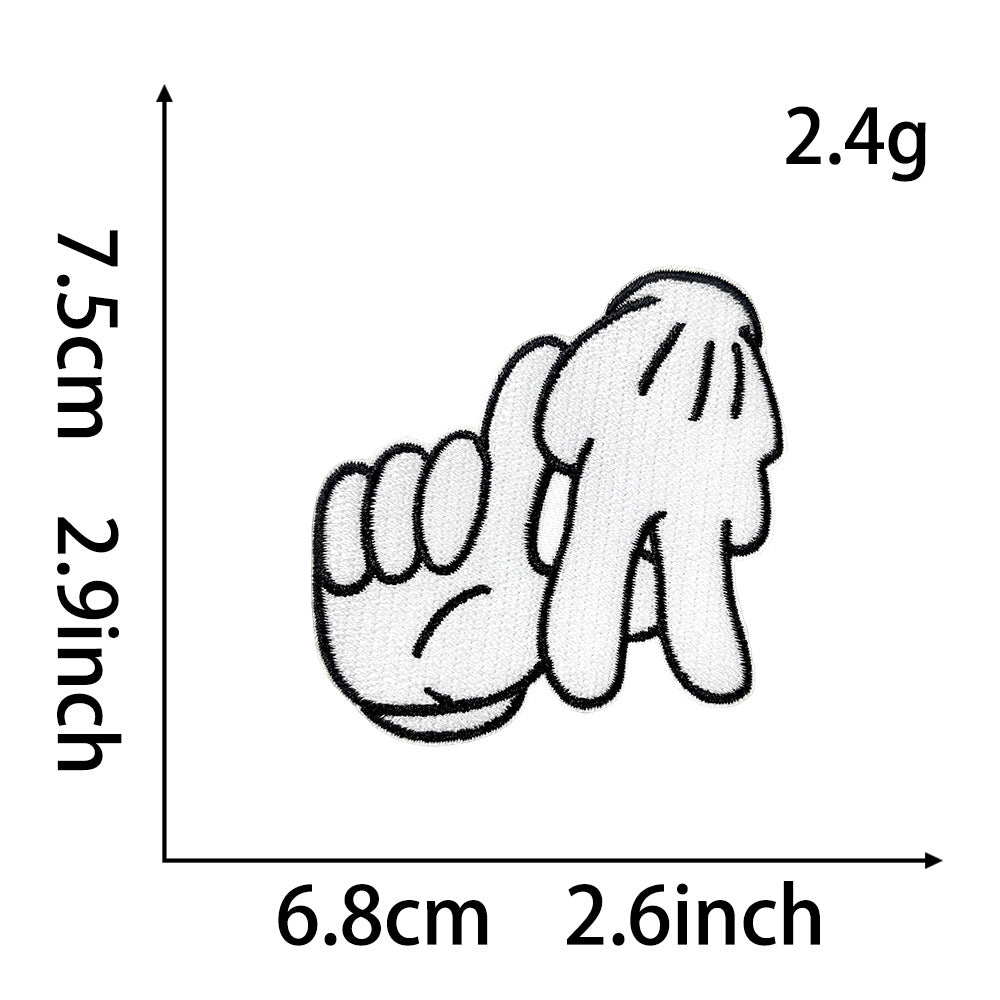 Wholesale Polyester Embroidered Iron On Patches 10 Styles Chic Decorative Coat Badges DIY Clothing Accessory Gift Boutique Resale