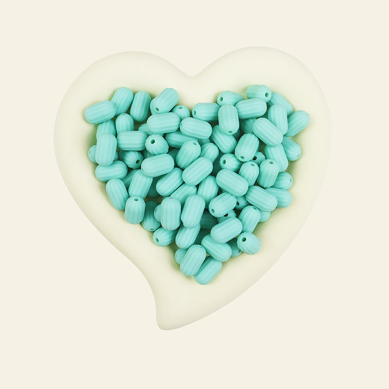 Wholesale 100pcs/pack Silicone Single Color Loose Bead DIY Bead Pen