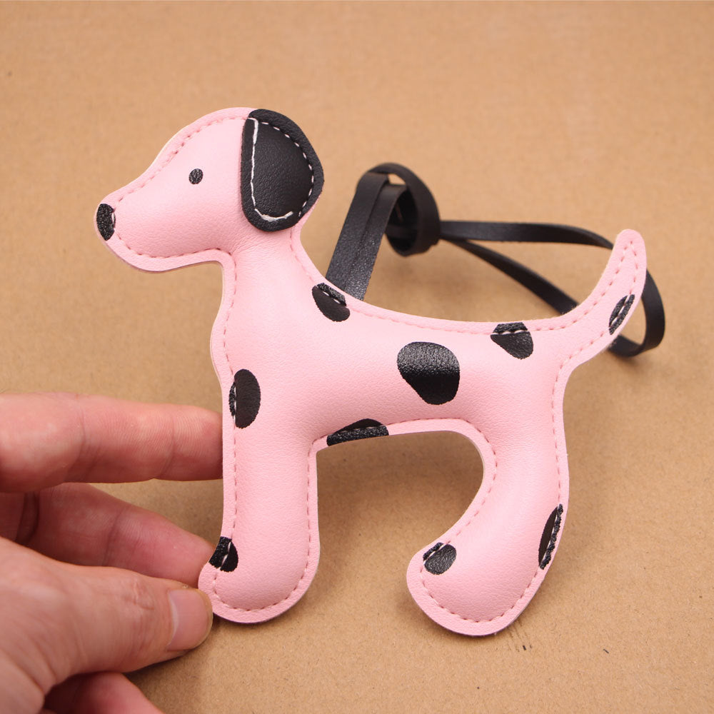 Wholesale Spotted Dog Cartoon Leather Lanyard Bag Charm For Party Chic Fashion Accessory