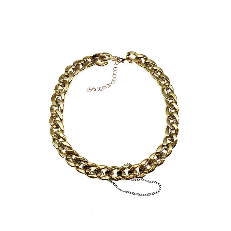 Wholesale Double-layered Punk Style Versatile Clavicle Chain