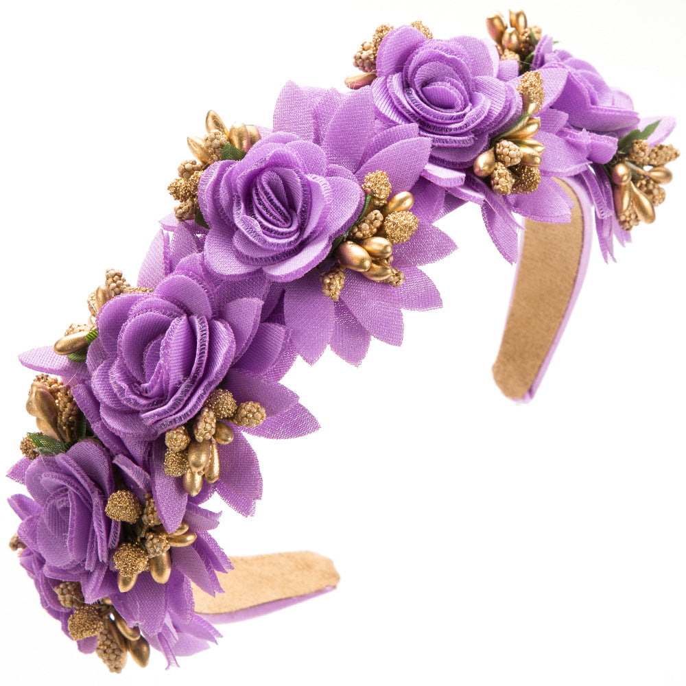 Wholesale Forest based simulation flower street photography headband