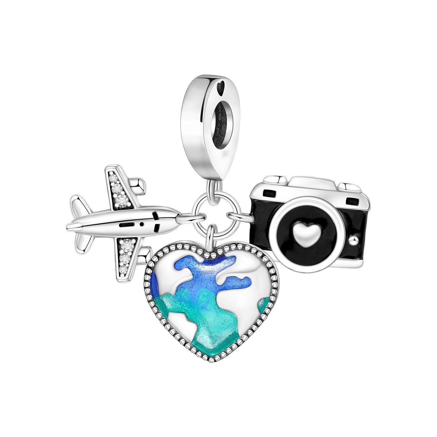 Wholesale Bluetooth earphones coffee beer guitar silver plated Charms