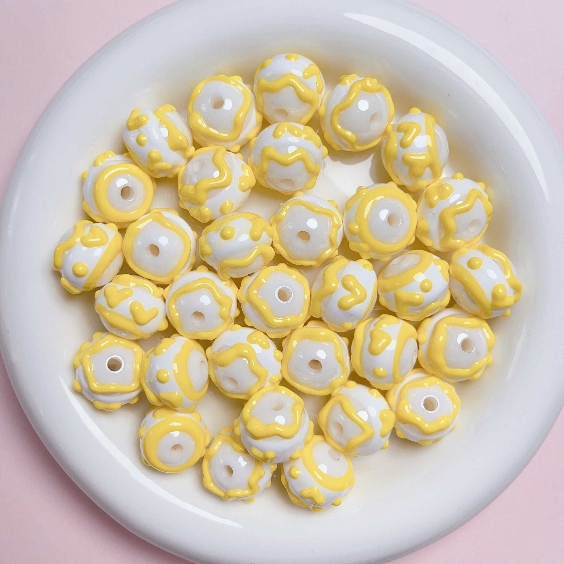 Wholesale Acrylic Hand Painted Cartoon Diy Beads