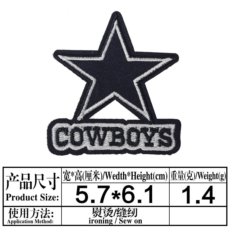 Wholesale  Team Logo Cloth Patch Sports DIY Patches