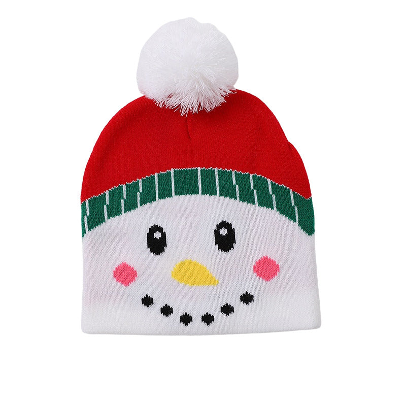 Wholesale Christmas Hats Children's Knitted Woolen Hats Colorful Knitted Hats Christmas Hats