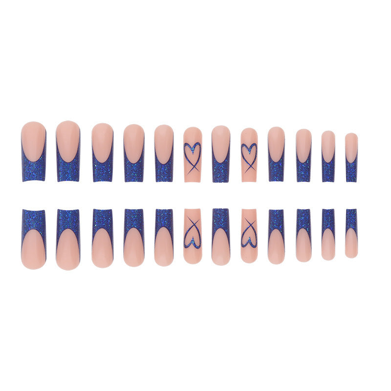 Wholesale Valentine's Day Blue Love Stripe Pen Plastic Wearing Nail Beauty