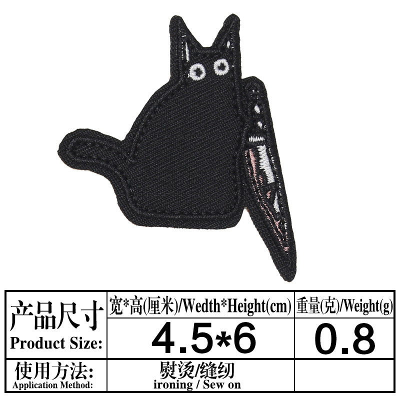 Wholesale Twill Cartoon Duck Embroidered Iron On Patches DIY Clothing Towel Applique 4 Styles Boutique Resale