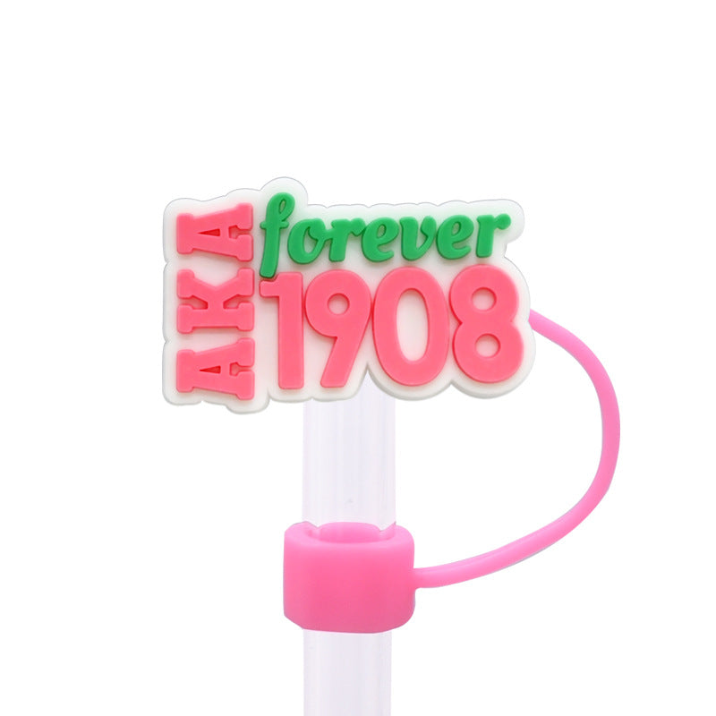 Wholesale Random 100pcs 10MM pink dust plug straw h accessories