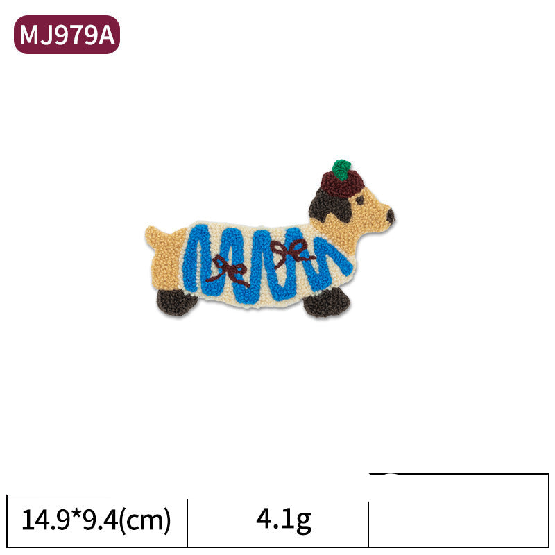 Wholesale Cartoon puppy towel embroidery patch