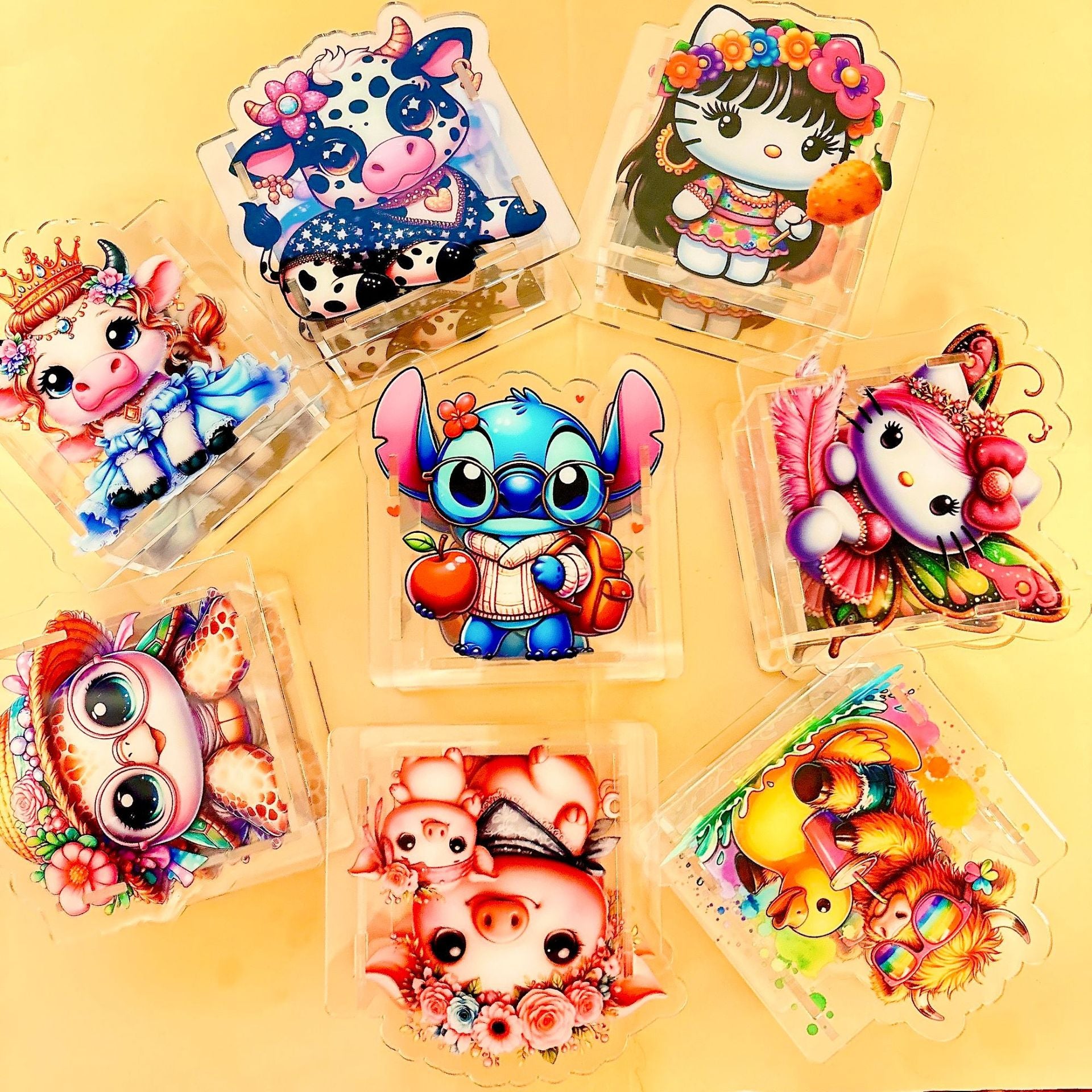 Wholesale Pen Conveyor Pencil Case Acrylic Pencil Case Gift Cosmetic Case 10cm