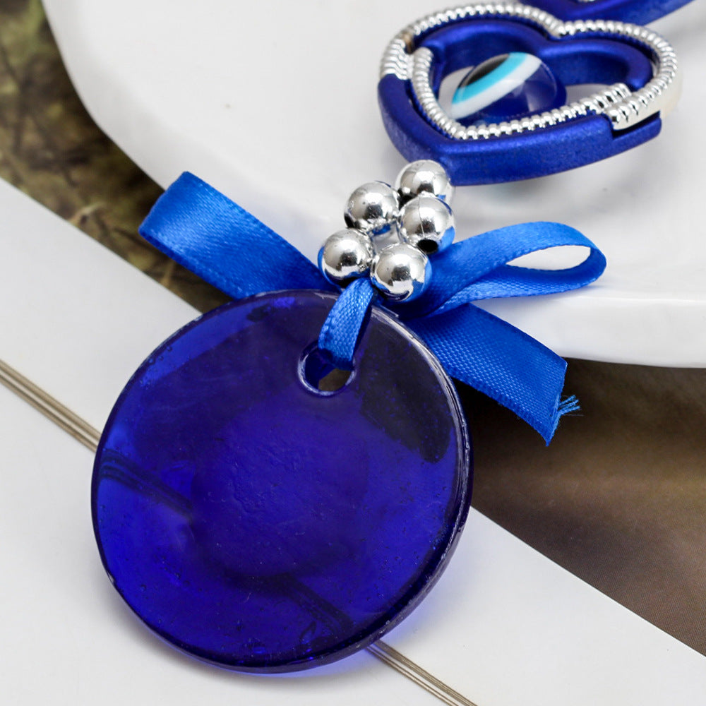 Llaveros de pavo real de vidrio al por mayor