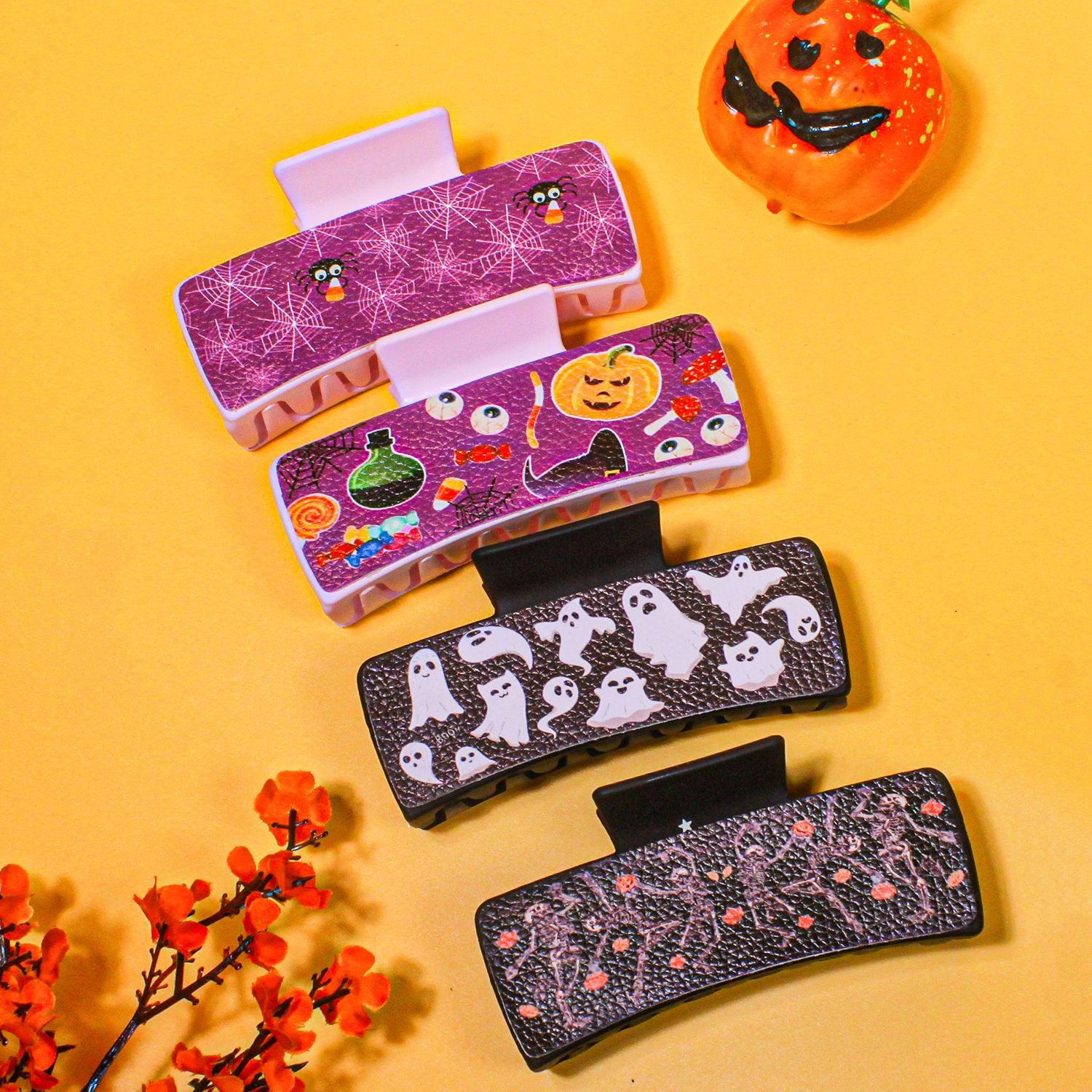 Wholesale  Halloween print leather grabber