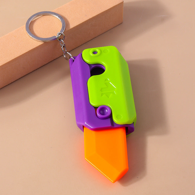 Wholesale Carrot Knife Creative Keychain
