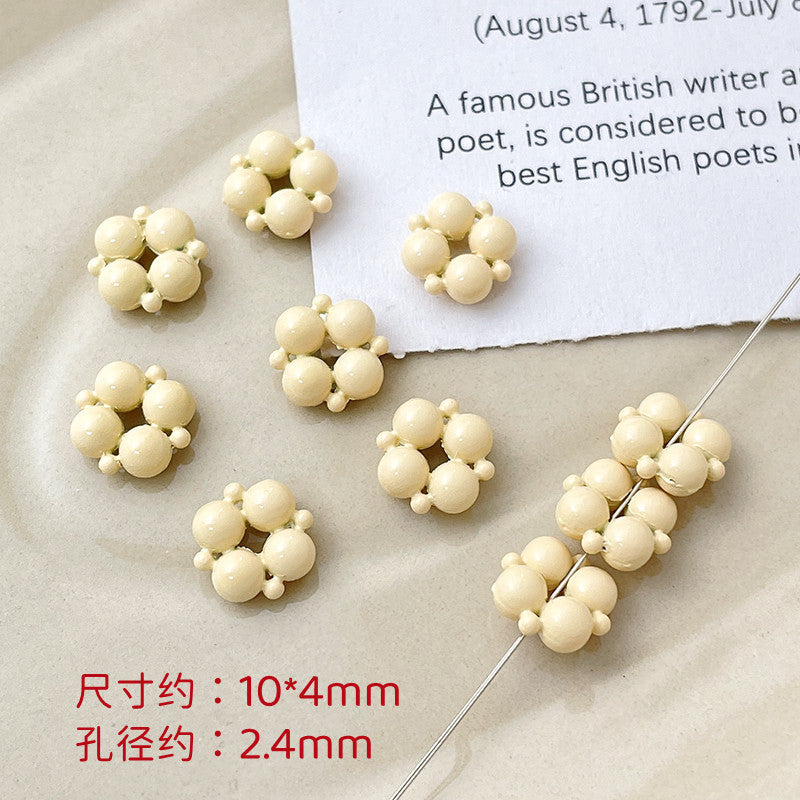 Wholesale 10pcs Dopamine Christmas Series Colorful Love Gift Box Beads