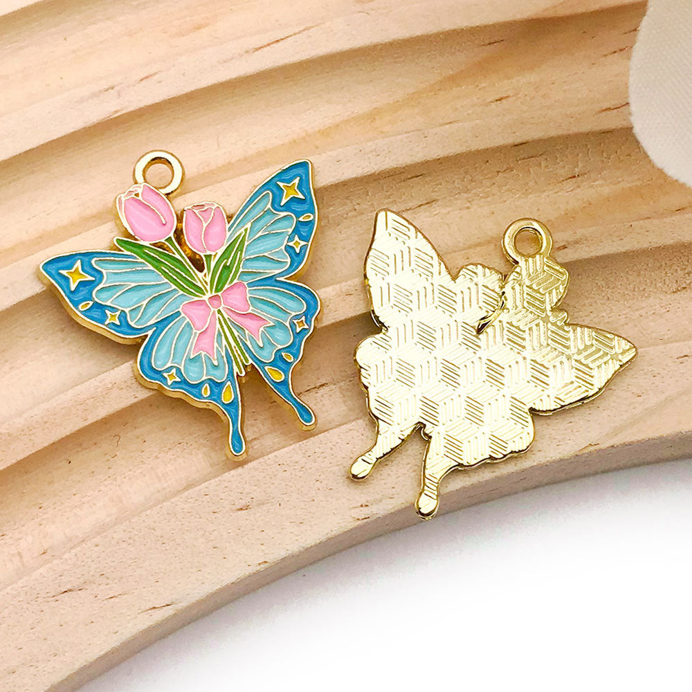 WWholesale Insect Butterfly Moth DIY Necklace Pendant Accessories