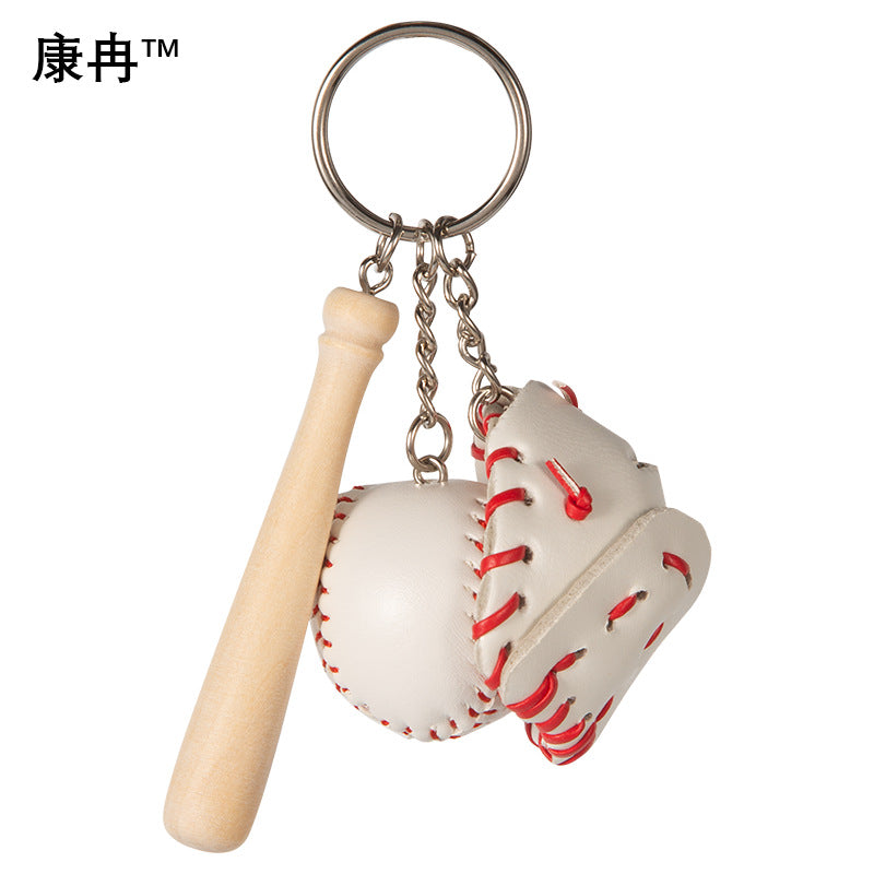 Wholesale Mini Cross-border Explosions Baseball Keychain Bag Pendant Softball Gloves Softball Baseball Pendant