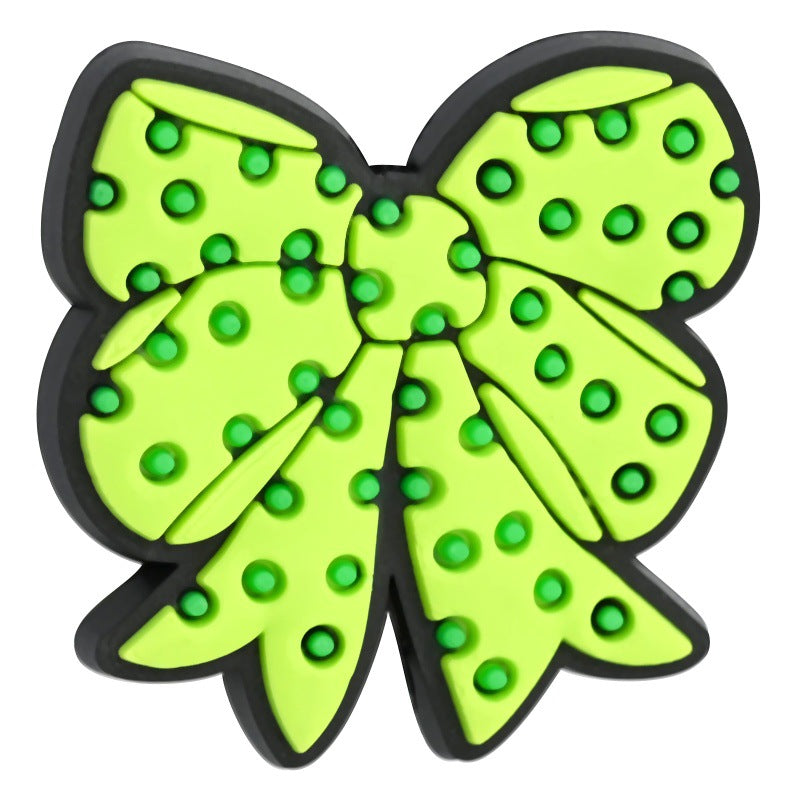 Wholesale Random 100pcs/pack  DIY Bow Beaded Pen Jewelry Soft Rubber Beaded Accessories