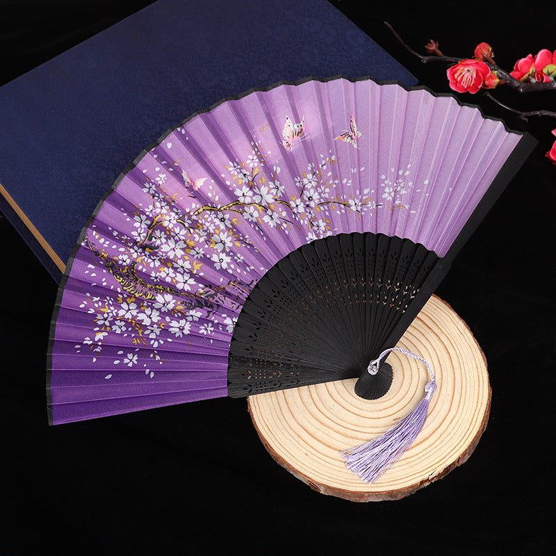Wholesale Ancient Style Classical Cloth Folding Fan