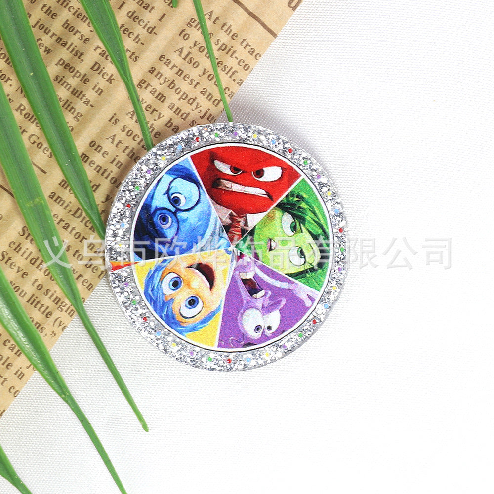 Wholesale 10pcs/pack  Pink and blue double-mirror skull organ  Acrylic Flatback OLY Exclusive