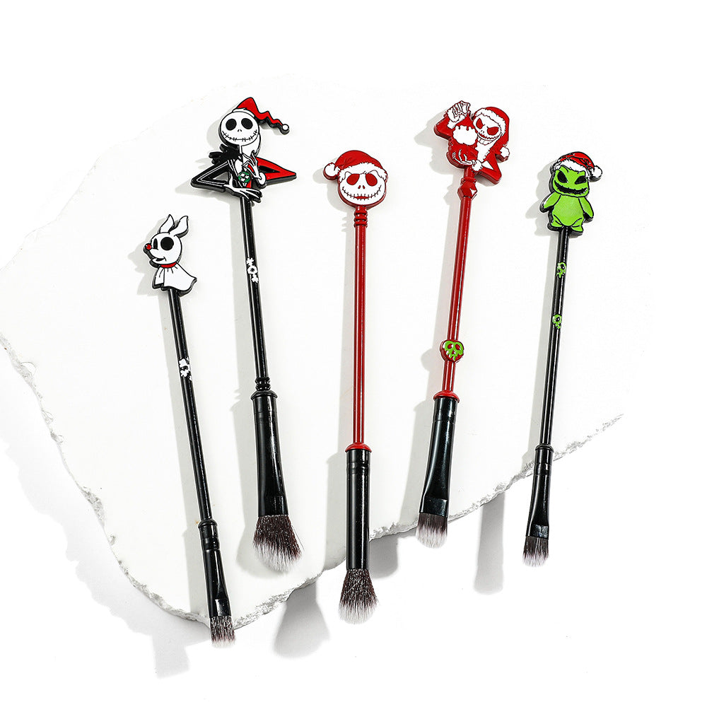 Wholesale Halloween Metal Makeup Brush Set