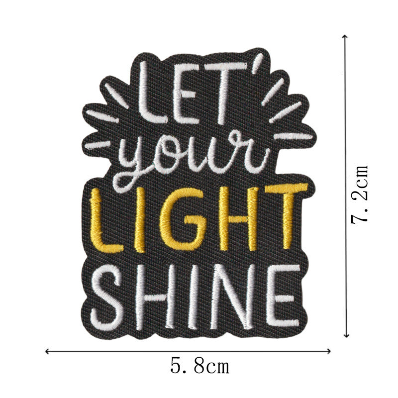 Wholesale Alphabet Women Empowerment Slogan Embroidered Patch
