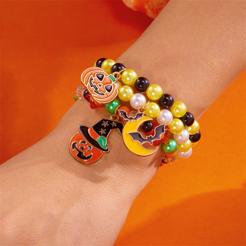 Wholesale women' s  pumpkin ghost bracelet