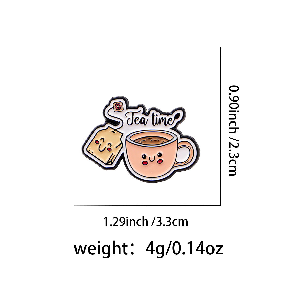 Wholesale Cartoon Metal Badge Creative English Letter Ornaments