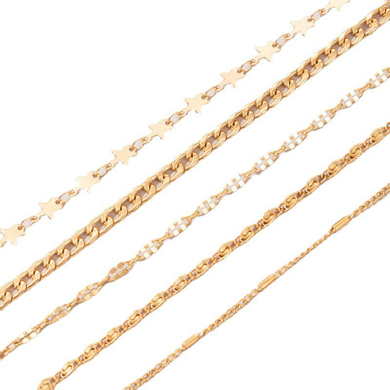 Wholesale Star Chain Five Layer Bracelet Set