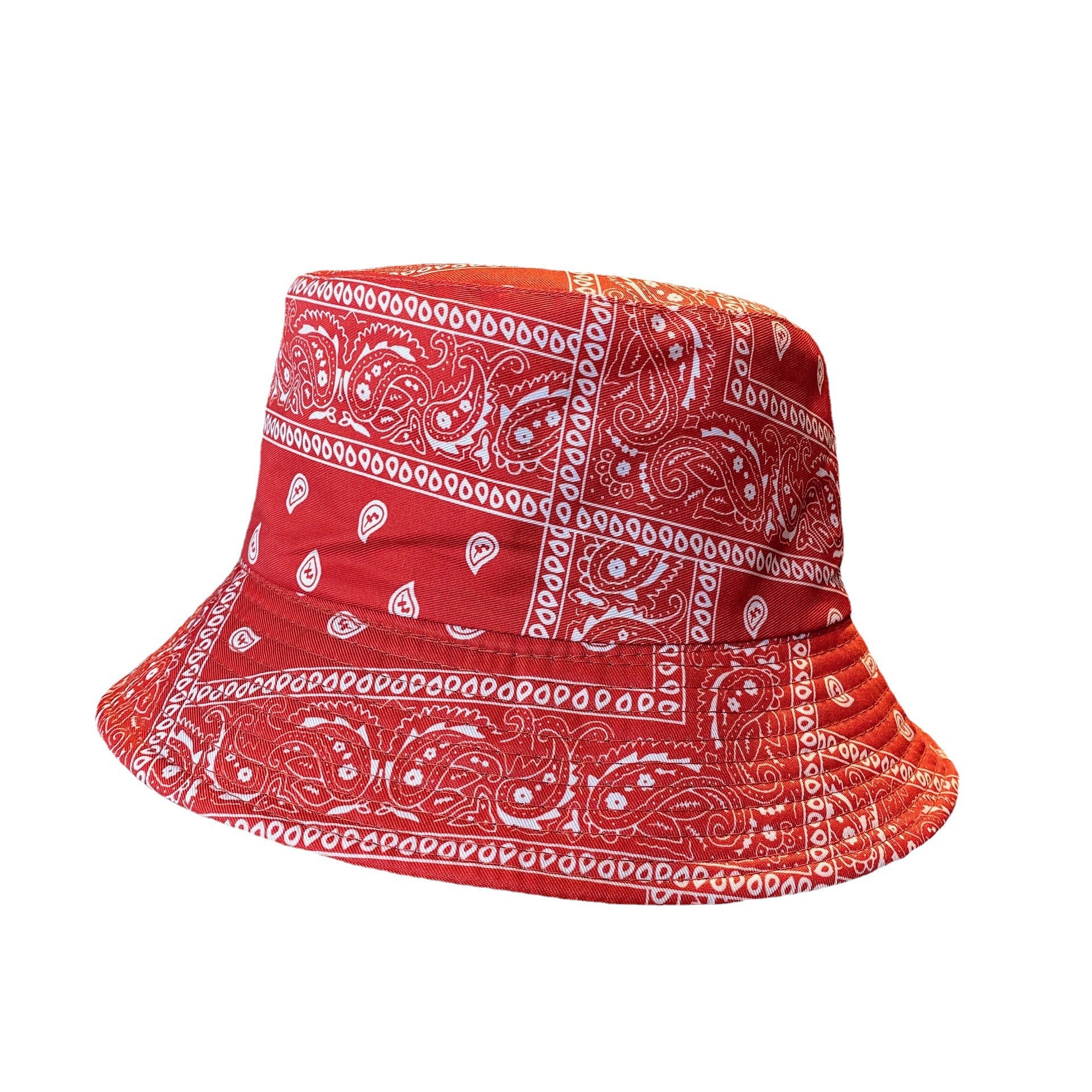 Wholesale Cashew Print Fashion Visor Bucket Hat