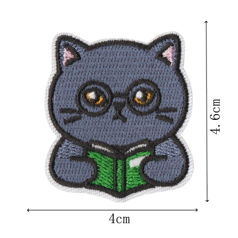 Wholesale Cat Embroidery Patch Set Iron On DIY Decorative Badges For Pencil Case And Pants Trendy Gift Boutique Resale