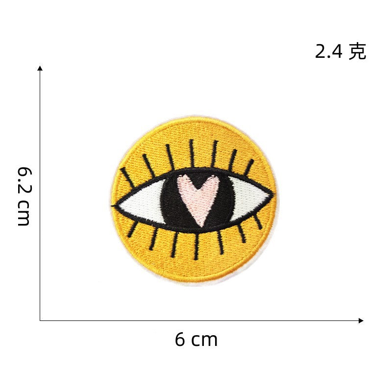 Wholesale Embroidered Butterfly Cartoon Floral Iron On Patch For Hat Decorative Fashion Accessory