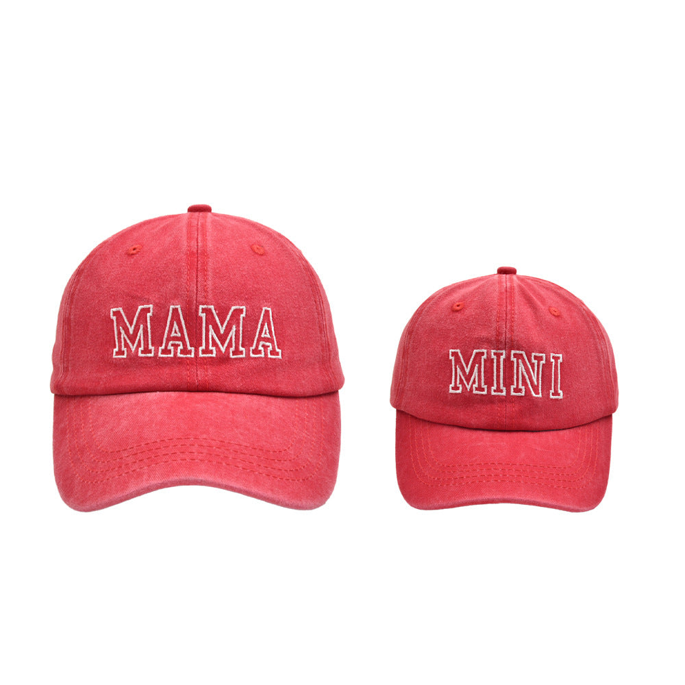 Wholesale Cotton Embroidered Letters MAMA MINI Parent-child Baseball Cap