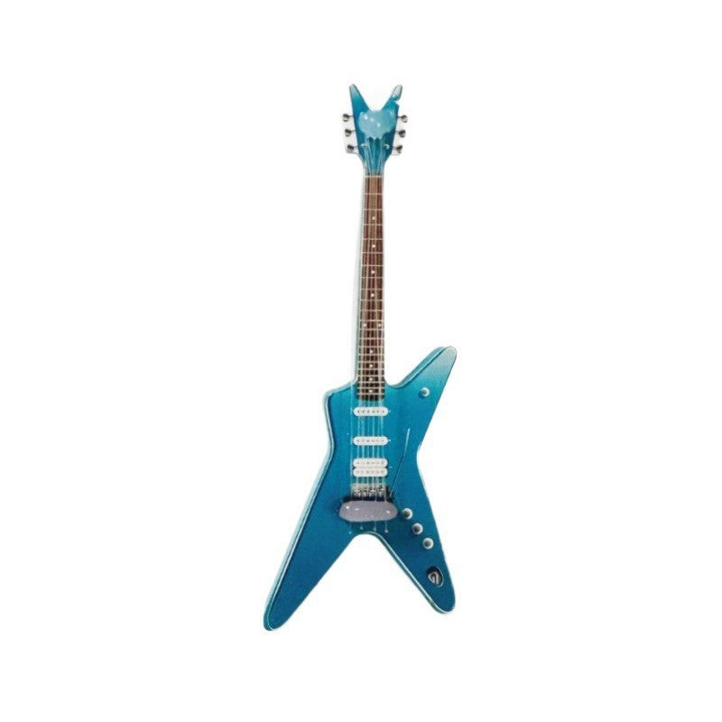 Wholesale Dollhouse 1:12 Doll House Mini Artificial Musical Instrument Electric Guitar Doll Accessories
