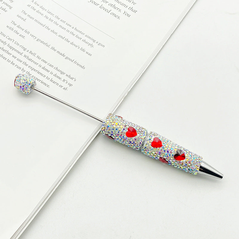 Wholesale DIY love heart full diamond bead pen