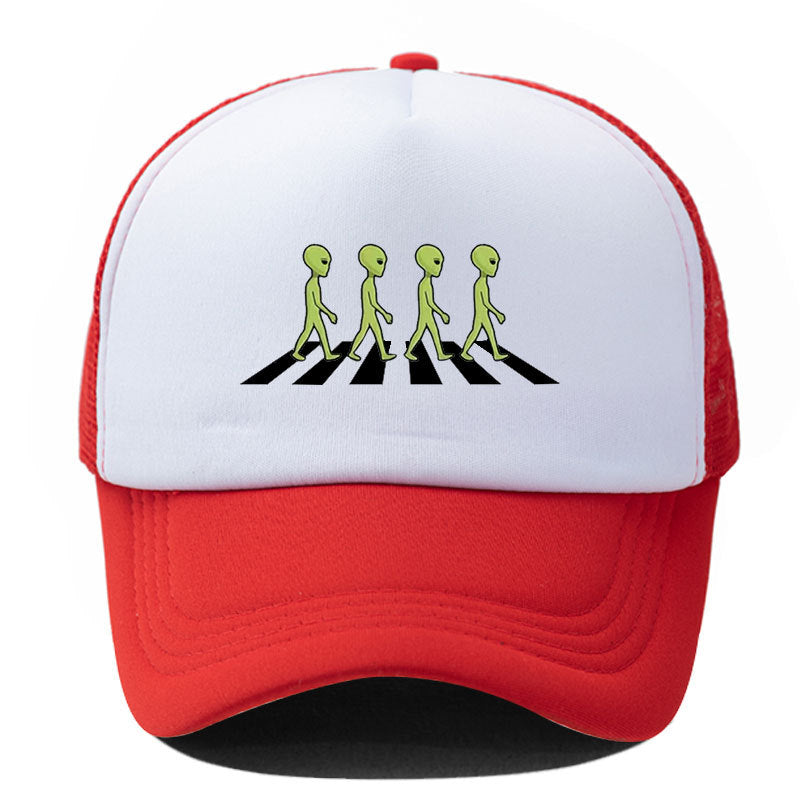 Wholesale Alien Print Sponge Soft Top Breathable Baseball Cap