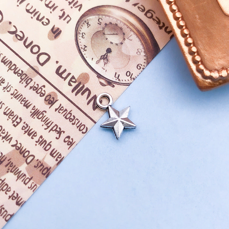 Wholesale Retro Alloy Star Moon Hollow Handmade Necklace Bracelet Pendant