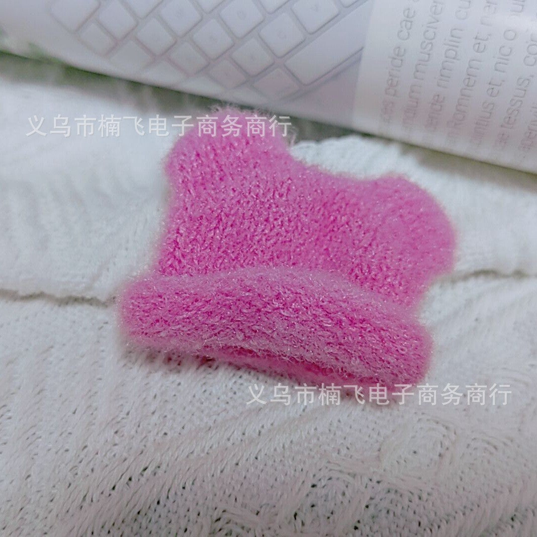 Wholesale 10pcs Christmas Mini Wool Hat Knitted Finger Wool Hat Doll Accessories