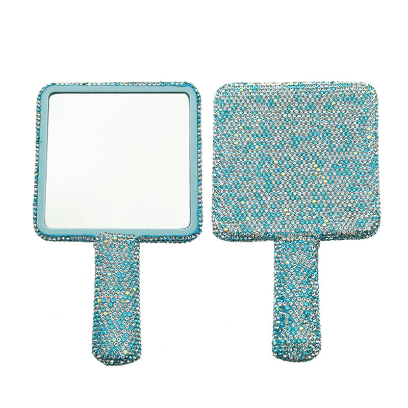 Wholesale of Valentine's Day Ceramic Clay with Diamond Handle Mirrors