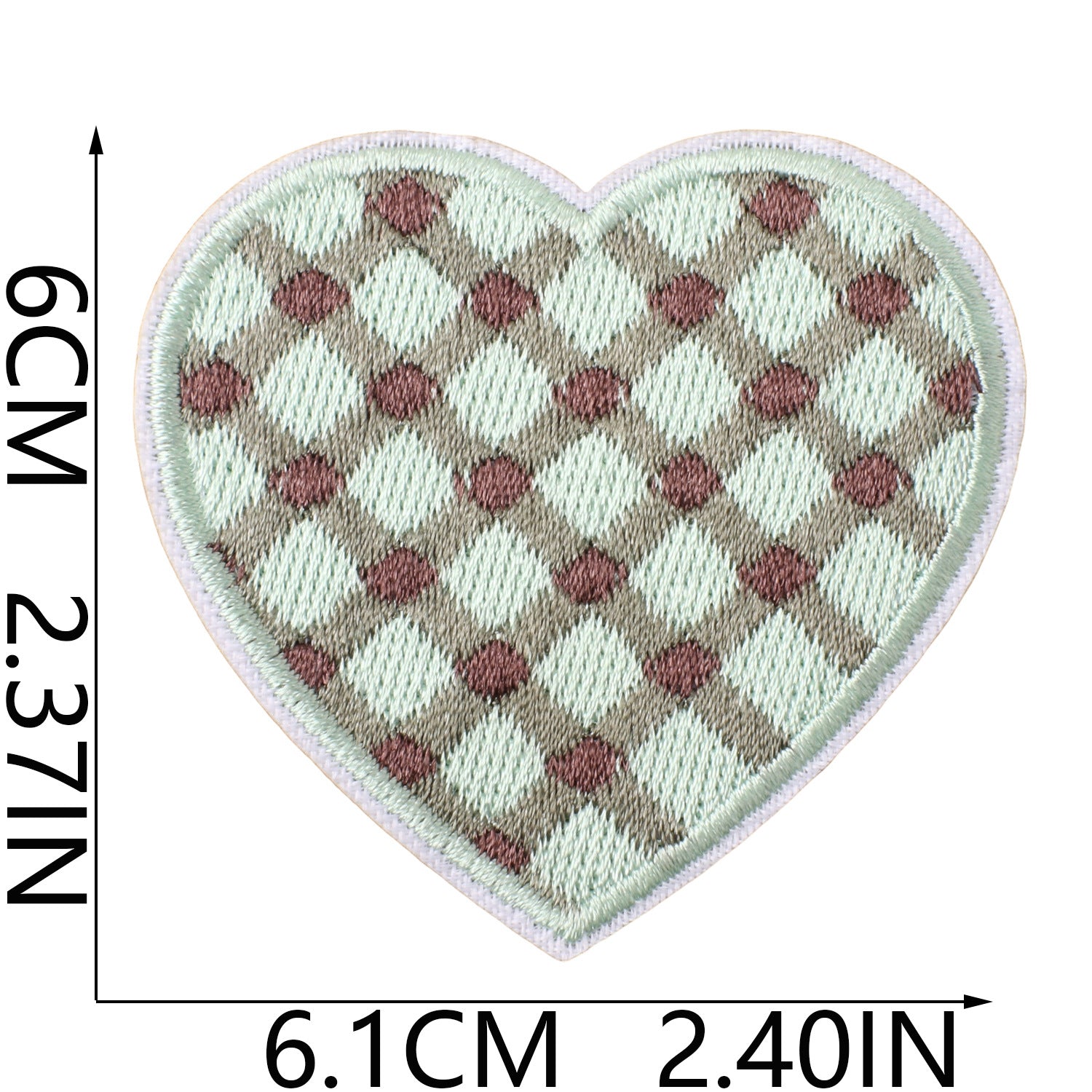 Wholesale Heart Shaped Embroidered Iron On Patches Cute DIY Clothing Repair Decorative Accent